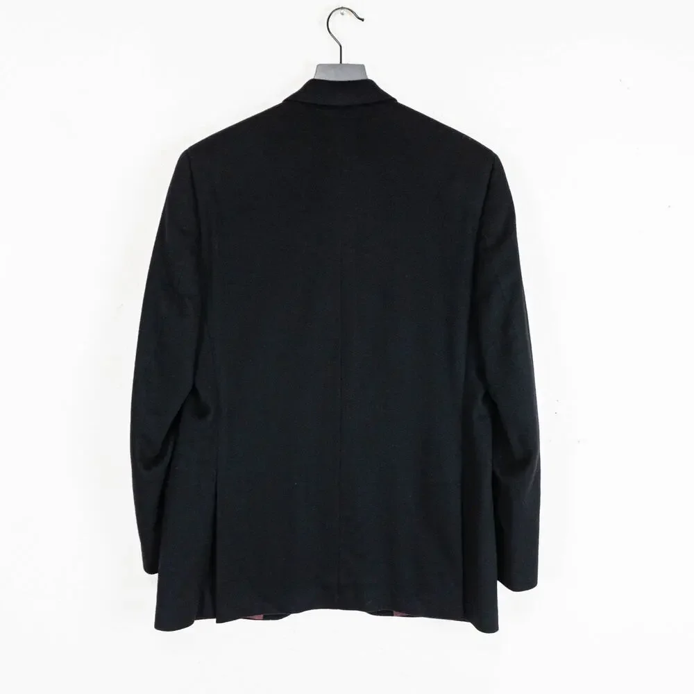 Carroll & Co. Loro Piana 100% Cashmere Blazer Jacket in Black sz 41R
